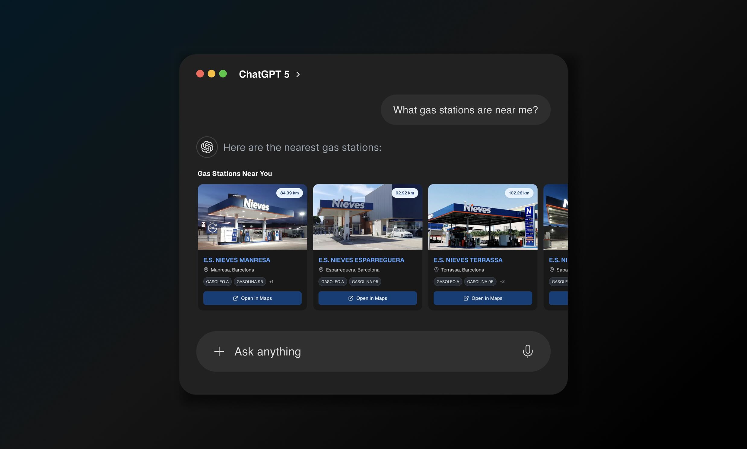 Nieves Energía ChatGPT Integration